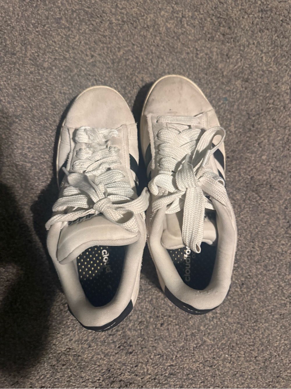 Gray, white and Black Women's Casual Sneakers - Brand: Adidas